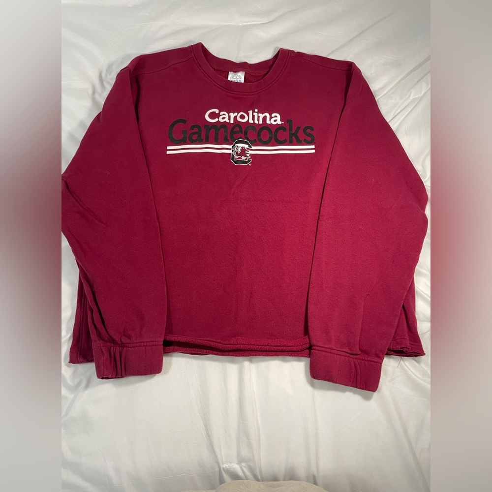 Carolina Gamecocks U of SC Burgundy Oversized Sweatshirt